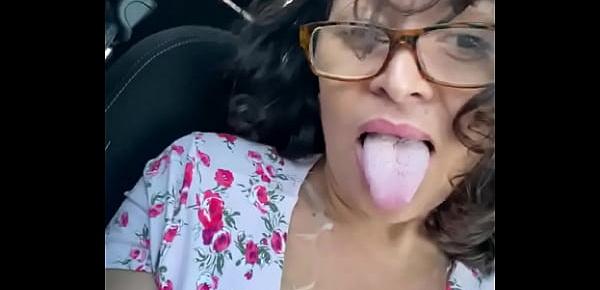  Anna Maria mature Dominican fun in the car
